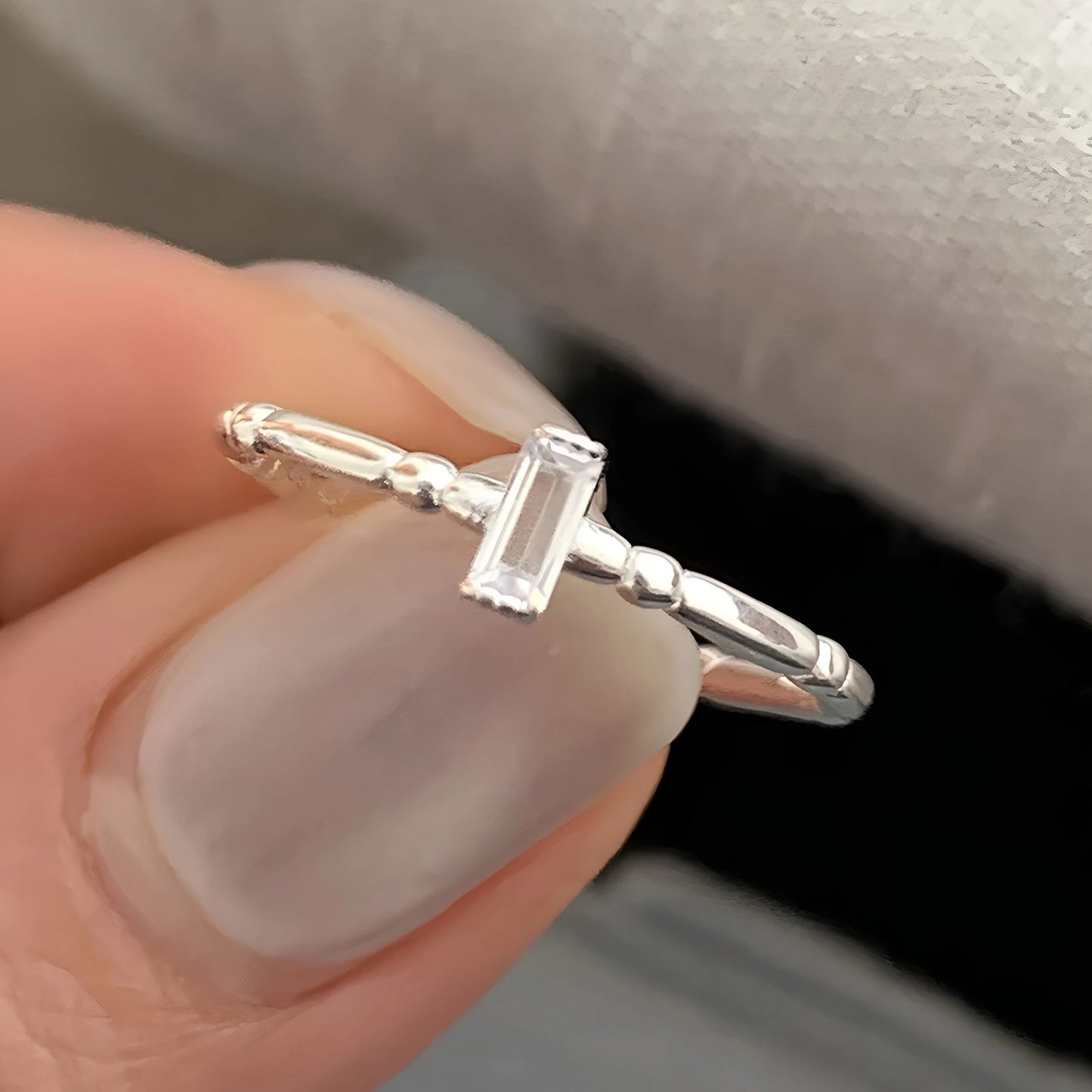 Retro Floral Sterling Ring