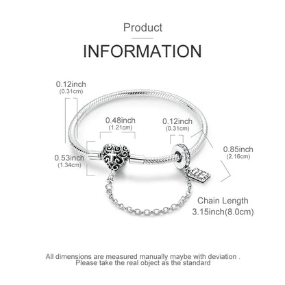 Holy Mother Heart Charm Bracelet
