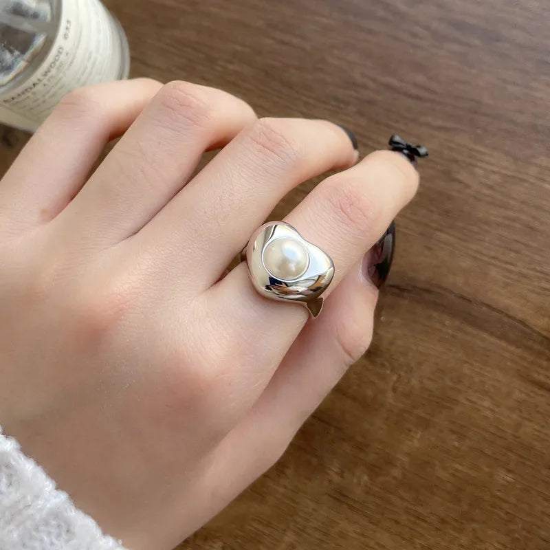 Retro Floral Sterling Ring