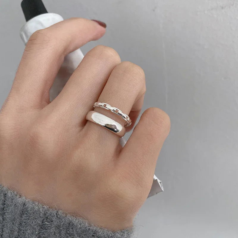 Vintage Geometric Charm Ring