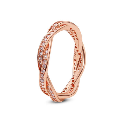 Crystal Love Crown Ring