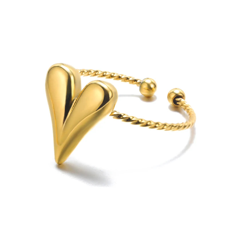 Golden Edge Open Ring