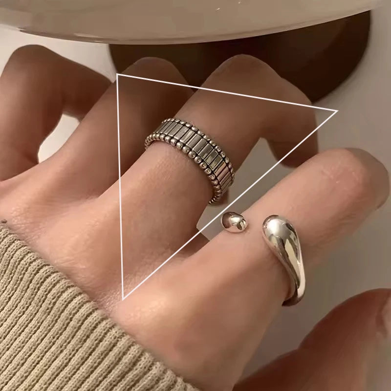 Retro Floral Sterling Ring