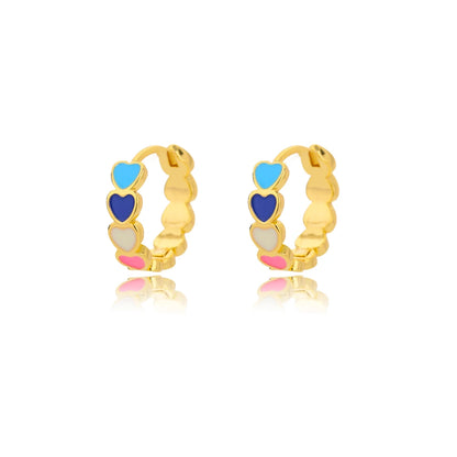 Celeste Star Hoop Earrings