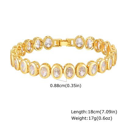 Celeste Gold Paperclip Chain Bracelet