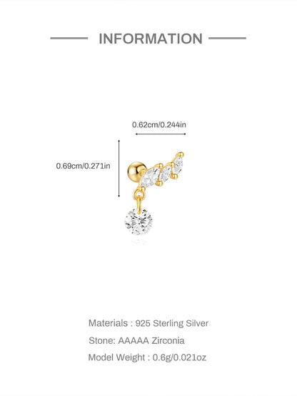 Celeste Moonstar Tassel Stud