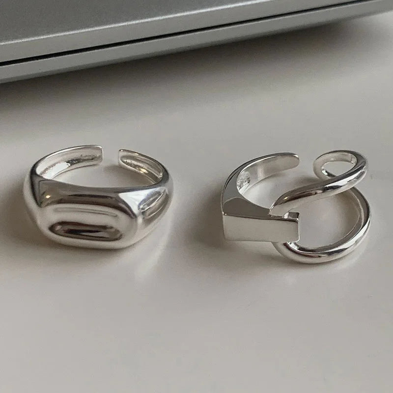 Vintage Geometric Charm Ring