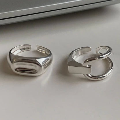 Vintage Geometric Charm Ring
