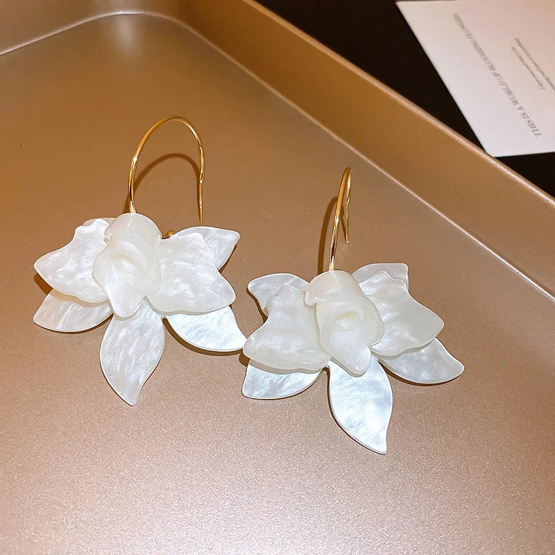 Celeste Amber Bloom Studs