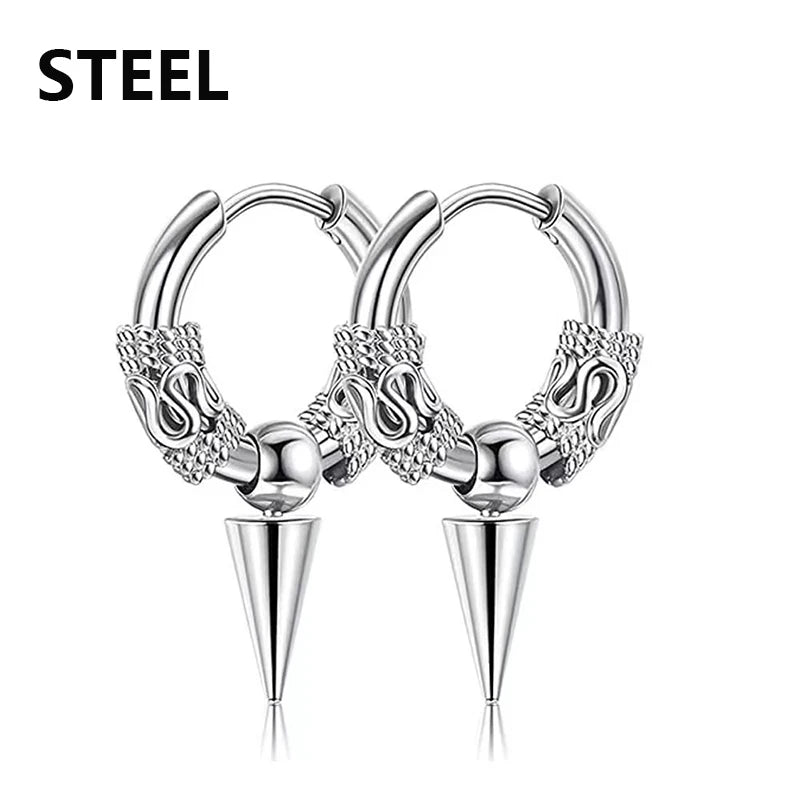 Celeste Cross Feather Studs