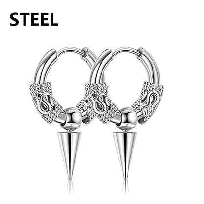 Celeste Cross Feather Studs