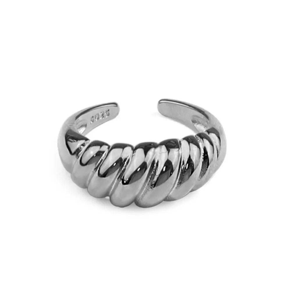 Sterling Twisted Chunk Ring