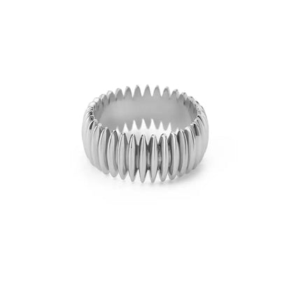Gold Stripe Statement Ring