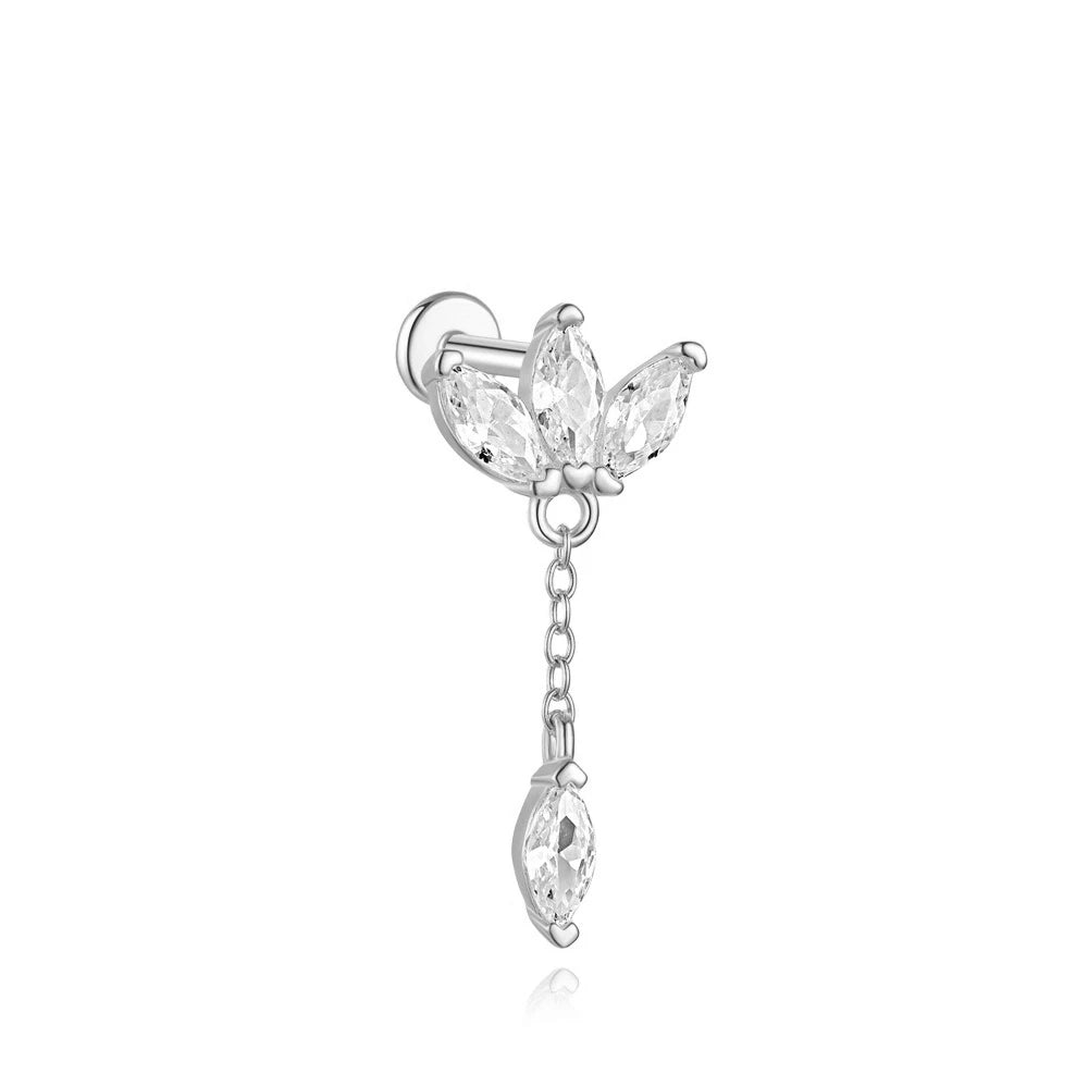 Celeste Moonstar Tassel Stud