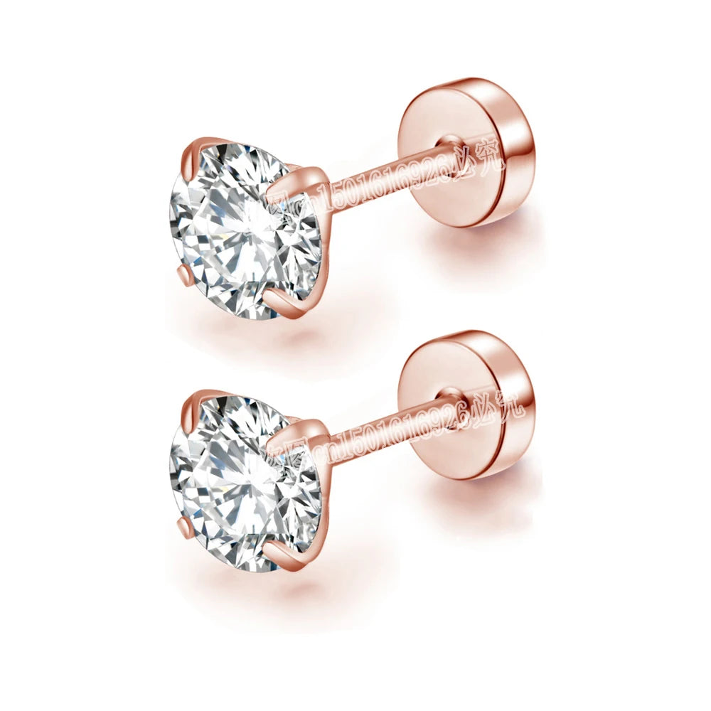 Celeste Black Zircon Studs