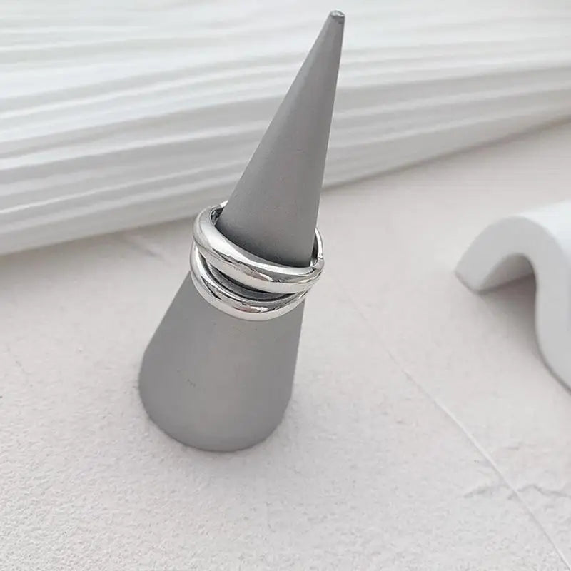 Vintage Geometric Charm Ring