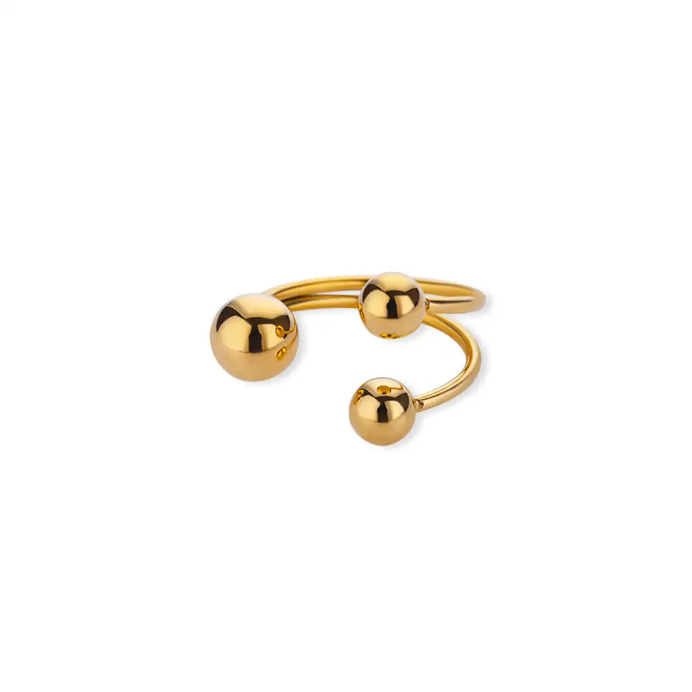 Gold Sphere Ring