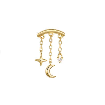 Celeste Moonstar Tassel Stud