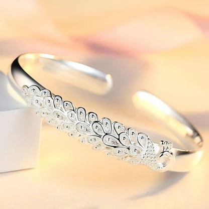 Sterling Silver Peacock Bracelet