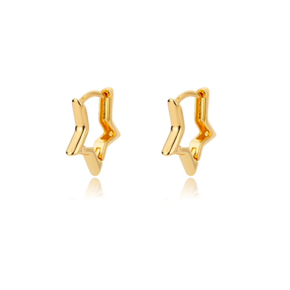 Celeste Star Hoop Earrings