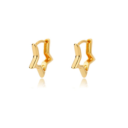 Celeste Star Hoop Earrings