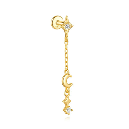 Celeste Moonstar Tassel Stud