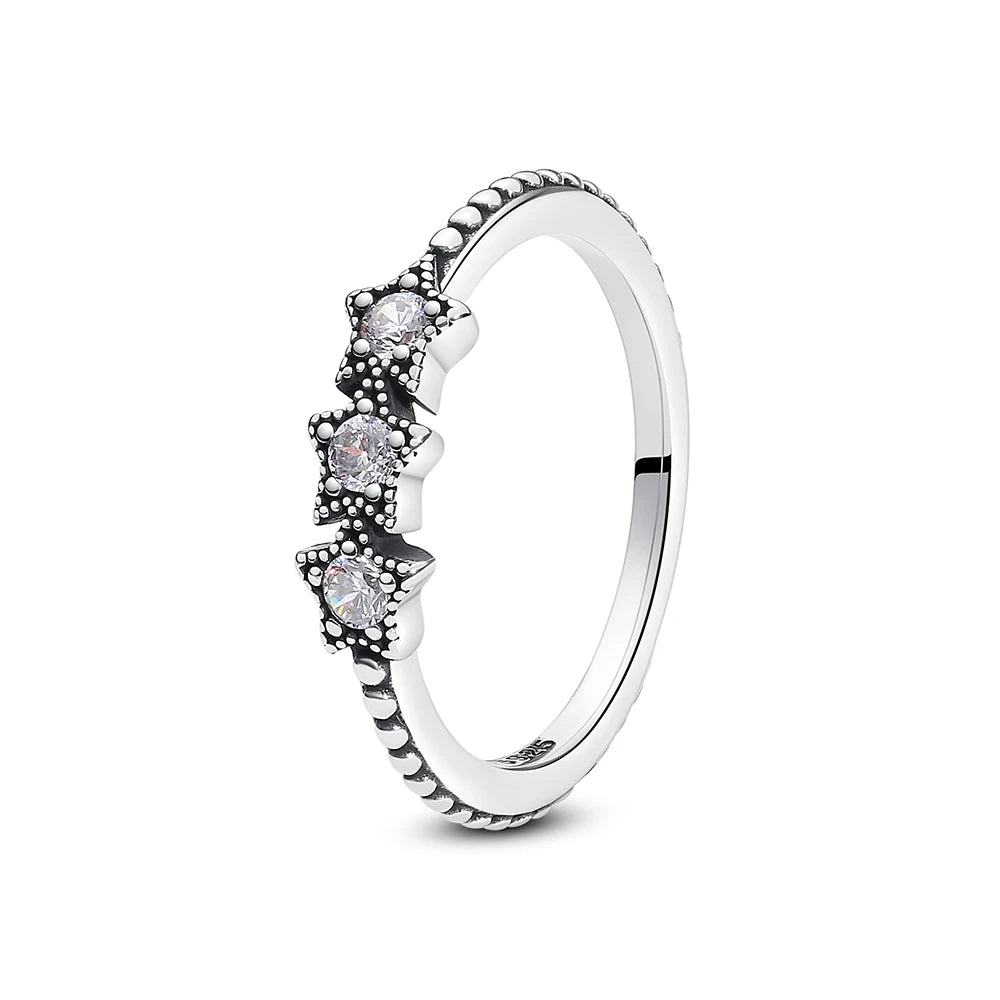 Crystal Love Crown Ring