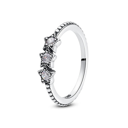 Crystal Love Crown Ring