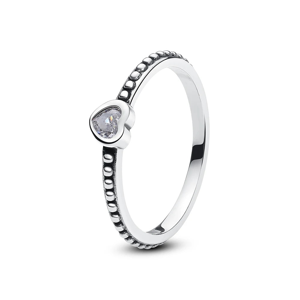 Crystal Love Crown Ring