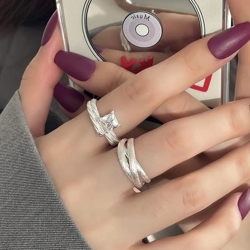 Vintage Geometric Charm Ring