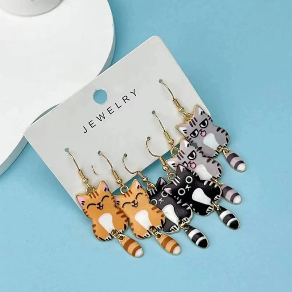 Celeste Cat Charm Earring