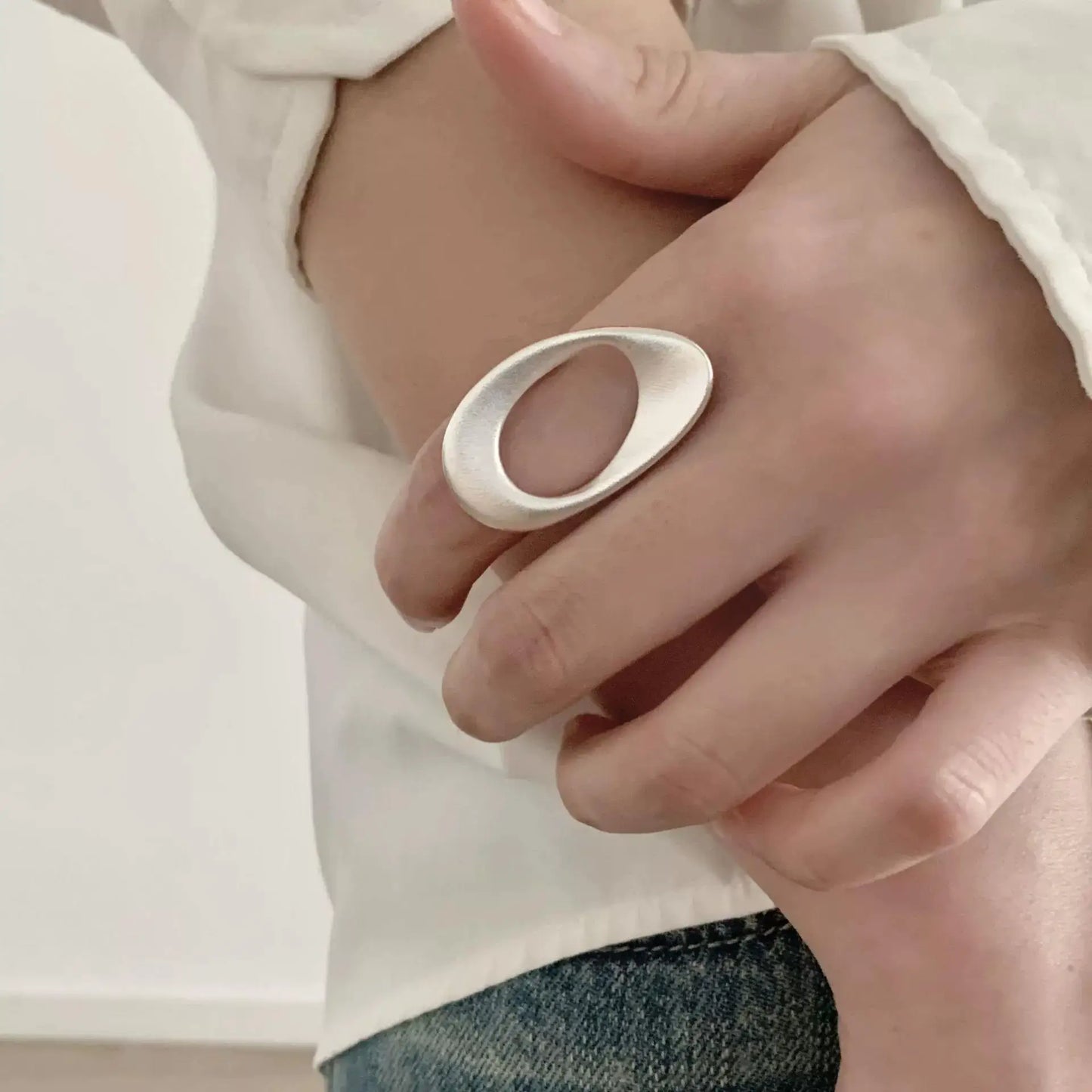 Sterling Twisted Chunk Ring