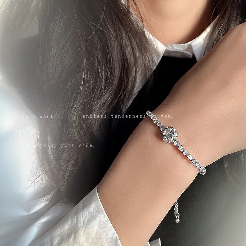 Celeste Gold Rhinestone Bracelet