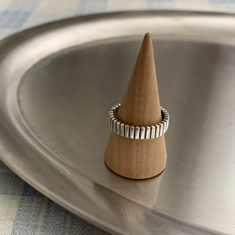 Vintage Geometric Charm Ring