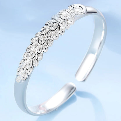 Sterling Silver Peacock Bracelet