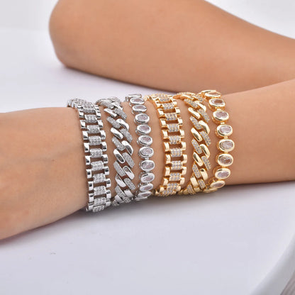 Celeste Gold Paperclip Chain Bracelet