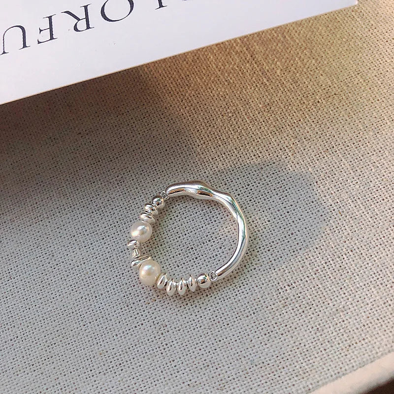 Vintage Geometric Charm Ring