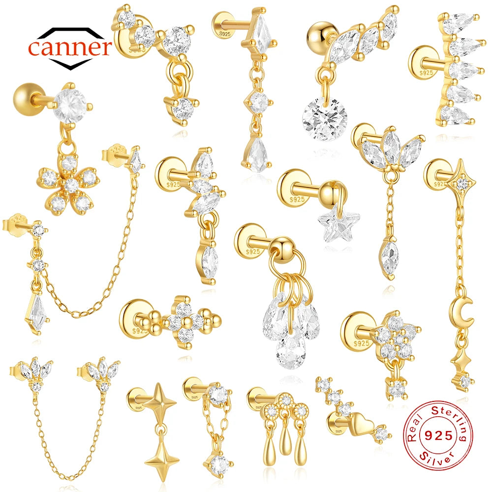 Celeste Moonstar Tassel Stud