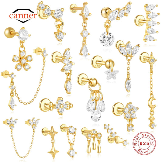 Celeste Moonstar Tassel Stud
