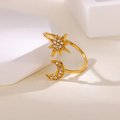 Golden Geo Glow Ring