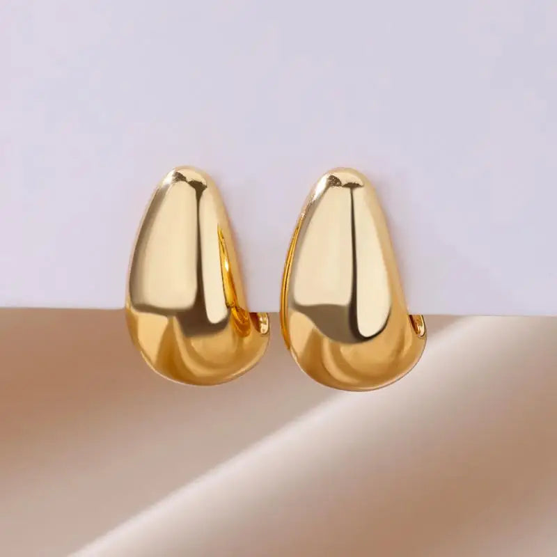 Celeste Heart Hoop Earrings