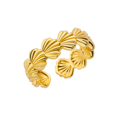 Golden Edge Open Ring