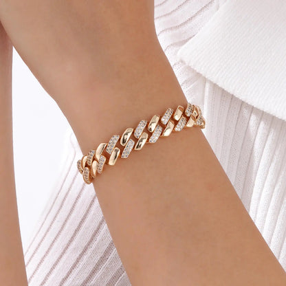 Celeste Gold Paperclip Chain Bracelet
