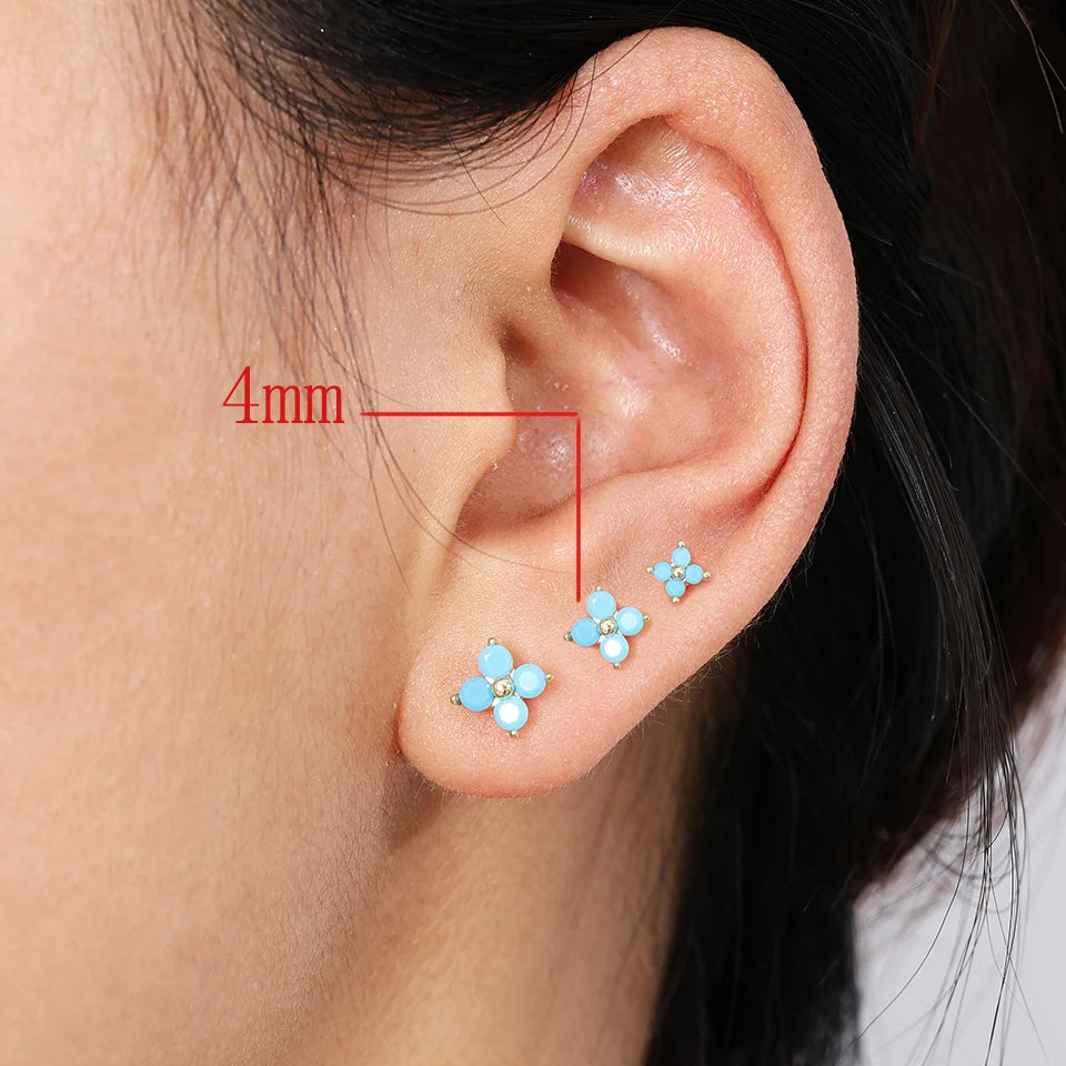 Celeste Mini Bloom Studs