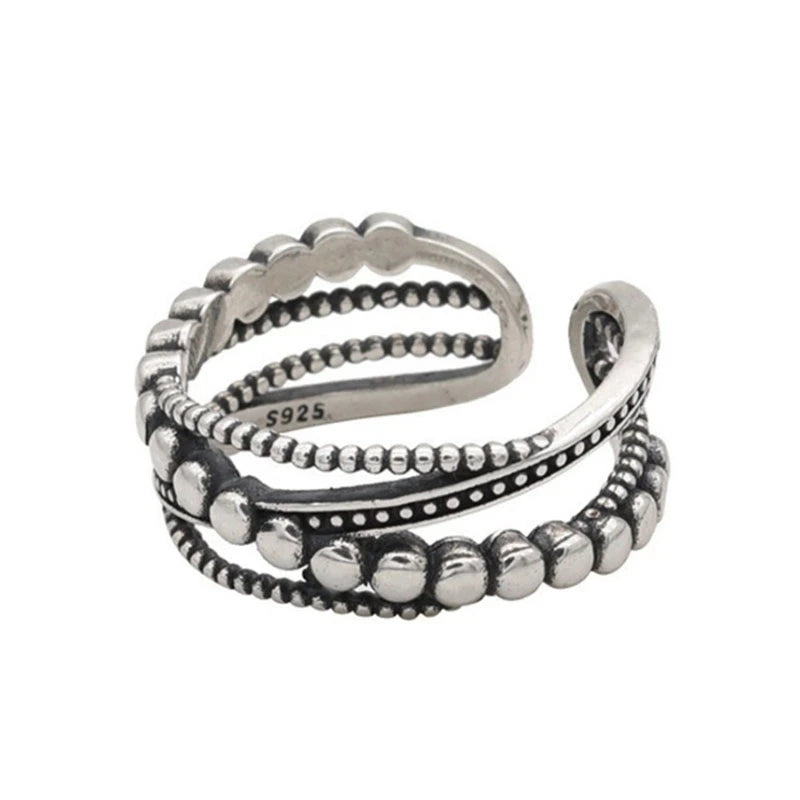 Celeste Double Wave Silver Ring