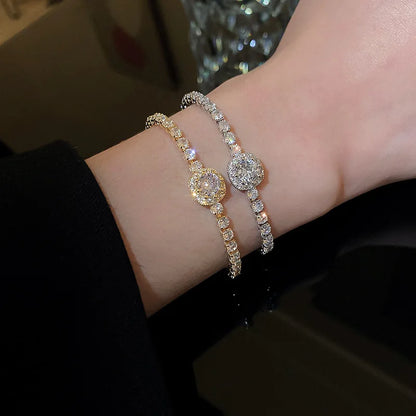 Celeste Gold Rhinestone Bracelet