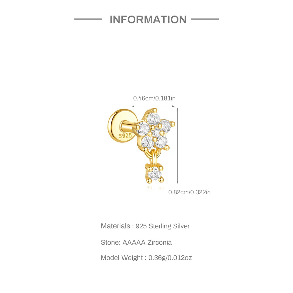 Celeste Moonstar Tassel Stud