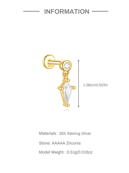 Celeste Moonstar Tassel Stud