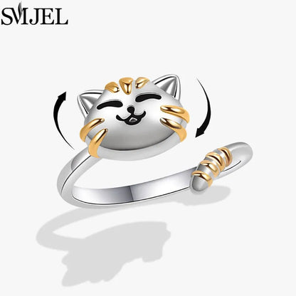 Rotating Charm Anxiety Ring