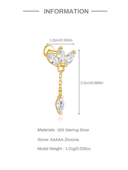 Celeste Moonstar Tassel Stud